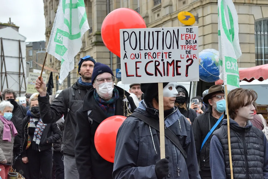 Manifestation à Saint-Brieuc